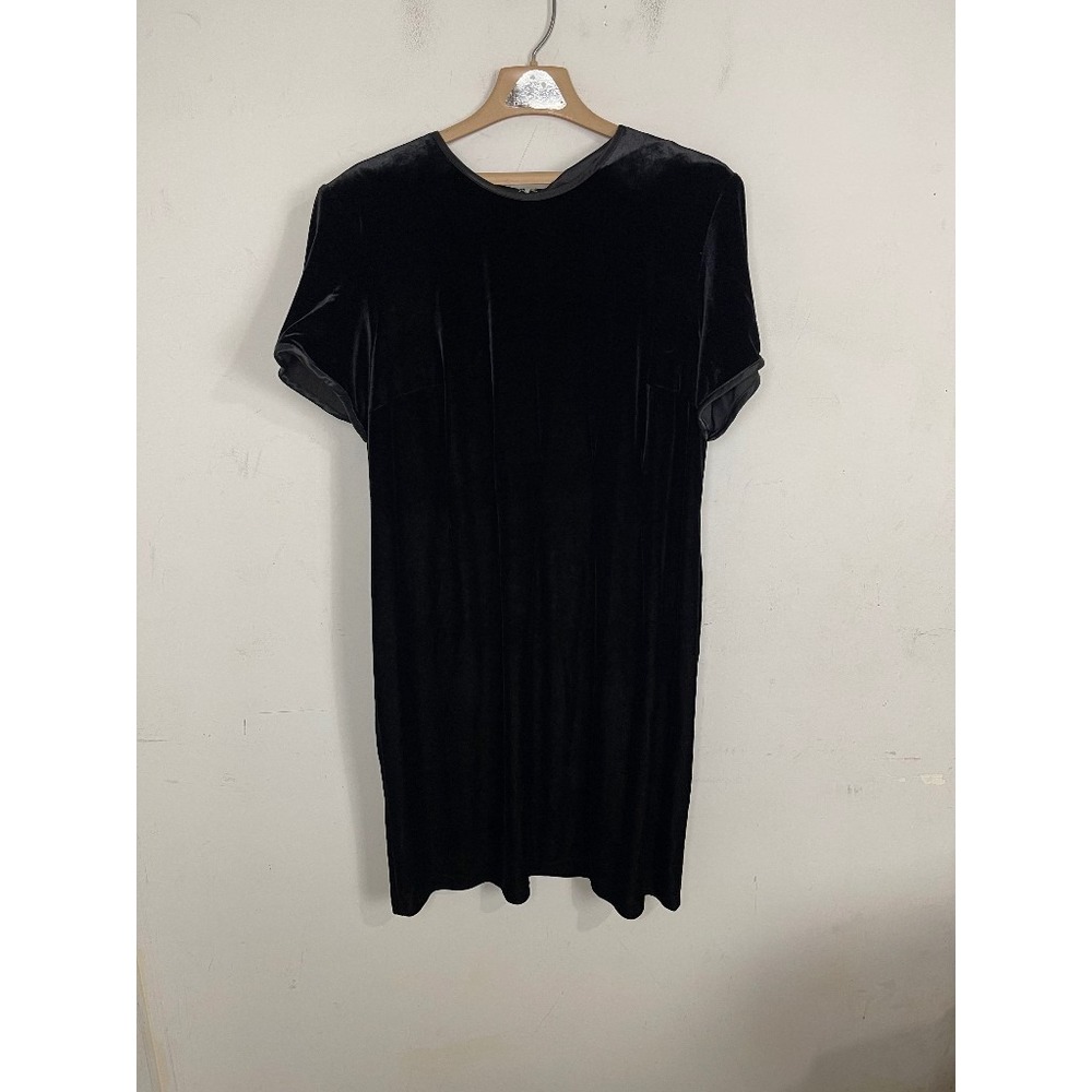 John Roberts Womens Dress Petite 18WP Black Velvet Holiday Timeless Party Fall